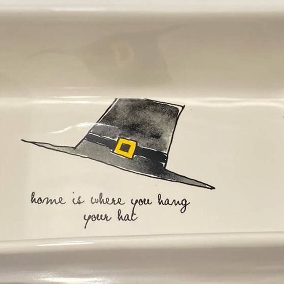 NWT RAE DUNN Baking Loaf Pan Dish Thanksgiving Pilgrim Fall Hat dec-2018 - Picture 6 of 6